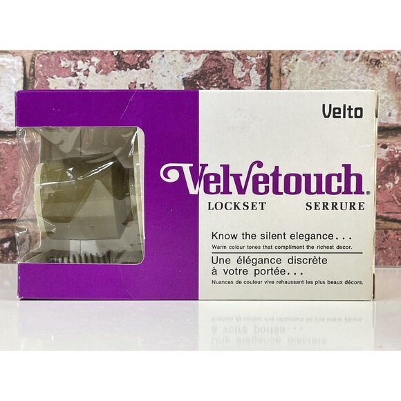 Mid Century Velvetouch 1960's Lockset ~ NOS ~ Interior Plastic Door Handle Set - Picture 8 of 14